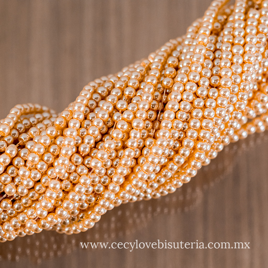 Perla Cristal Nude 4 mm