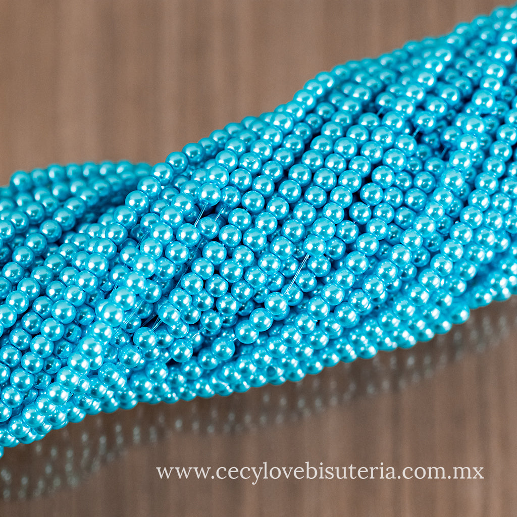 Perla Cristal Celeste 4 mm