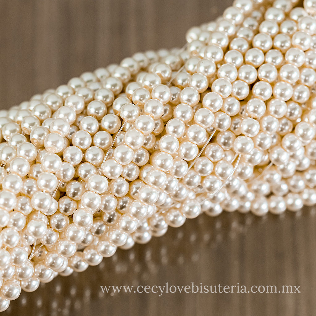 Perla Cristal Beige 6 mm