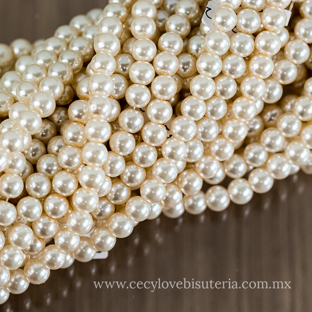 Perla Cristal Beige 8 mm