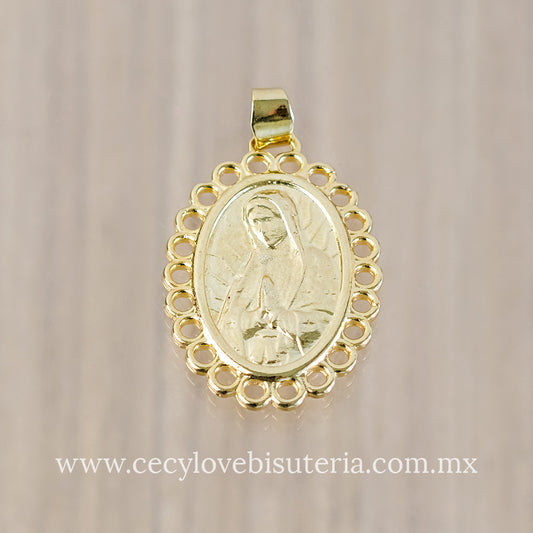 Medalla Ovalada Virgen de Guadalupe