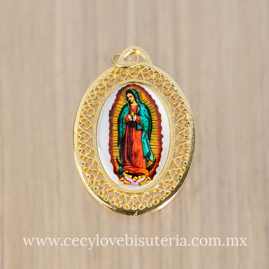 Medalla Ovalada Virgen de Guadalupe