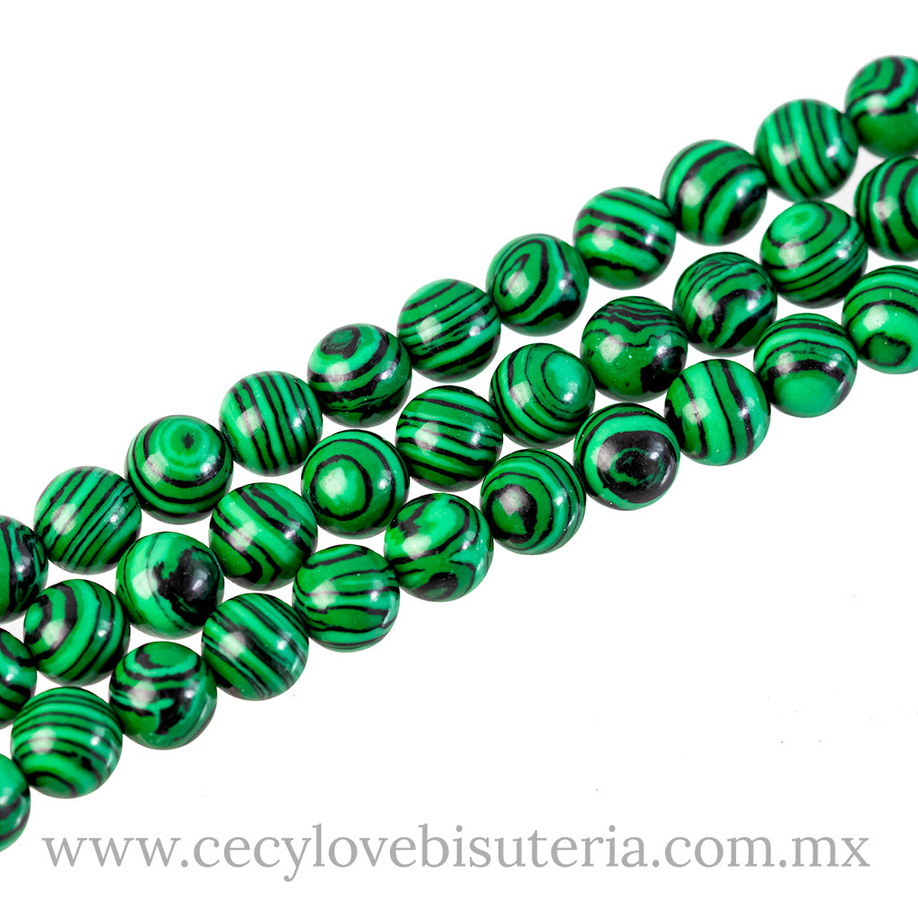 Malaquita Bola Lisa 8 mm