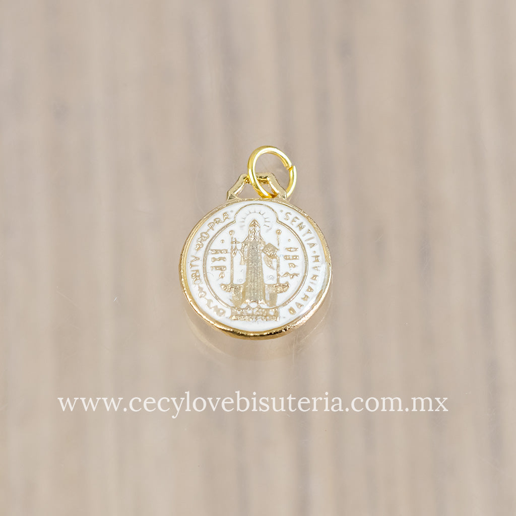Medalla Mini San Benito Blanco