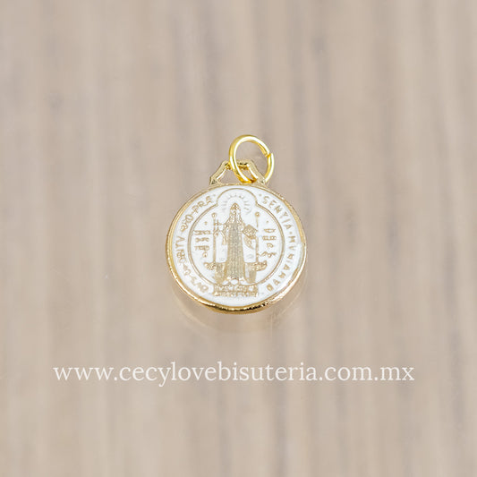 Medalla Mini San Benito Blanco