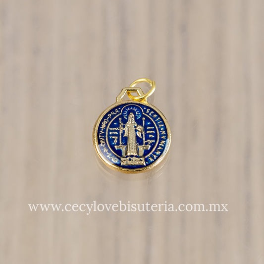 Medallas Mini San Benito Azul