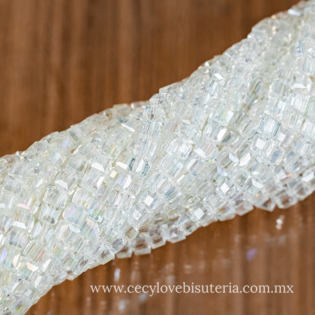 Cristal Cubo Transparente 4 mm