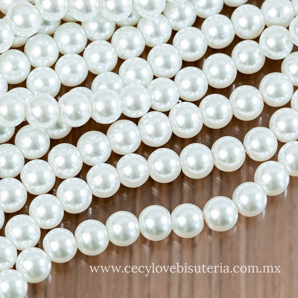 Perla Cristal Blanco 10 mm
