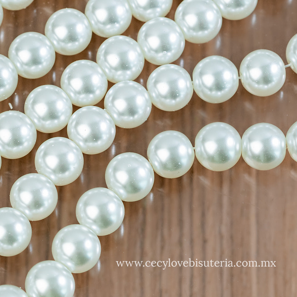 Perla Cristal Blanco 14 mm