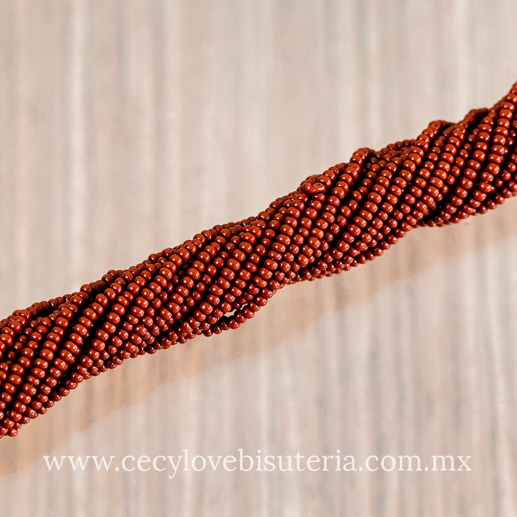 Chaquira Calibrada Marrón 11/0