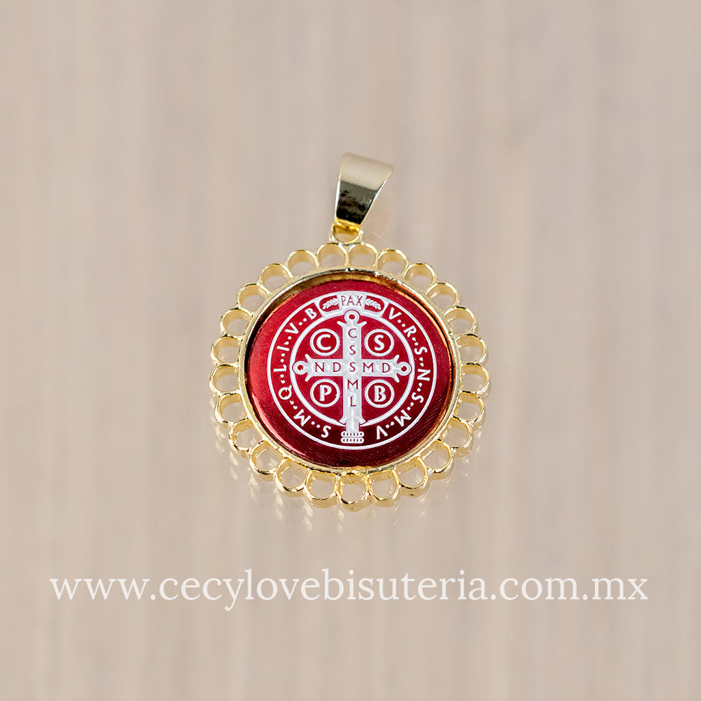 Medalla Redonda San Benito Rojo