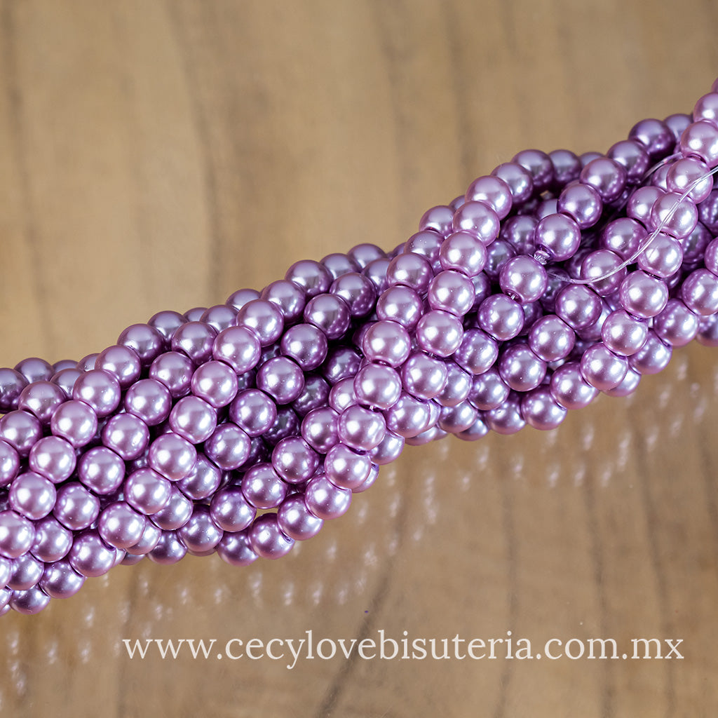 Perla Cristal Lavanda 6 mm