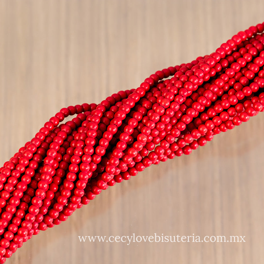 Bola Pasta Rojo 4 mm