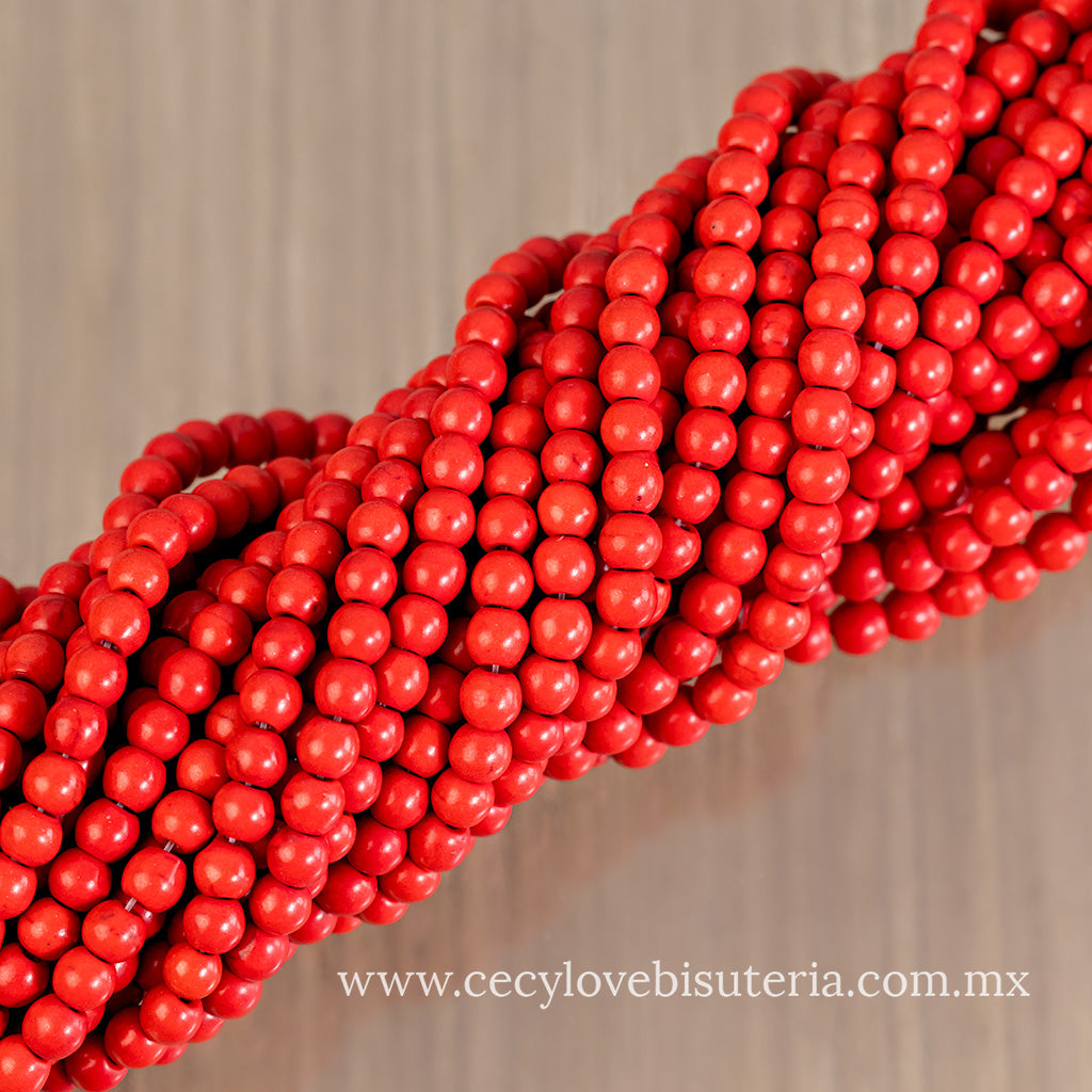 Bola Pasta Rojo 6 mm