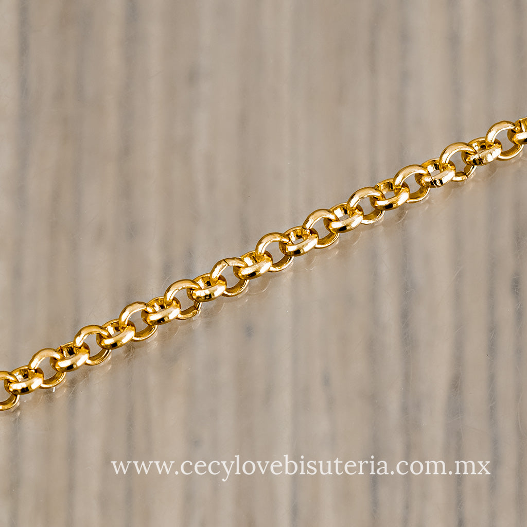Cadena de Aluminio Circulo Liso 4 mm