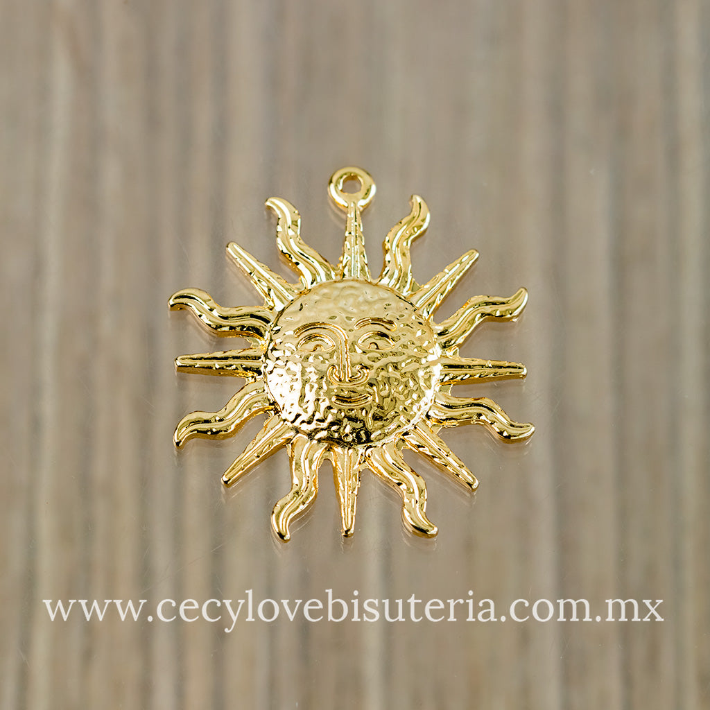 Dije Sol Sonriente Grande