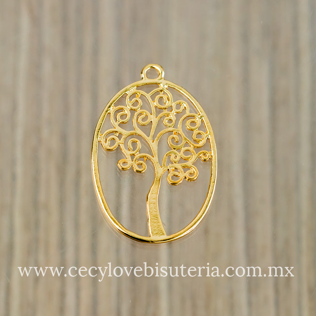 Dije Arbol Ovalado Grande