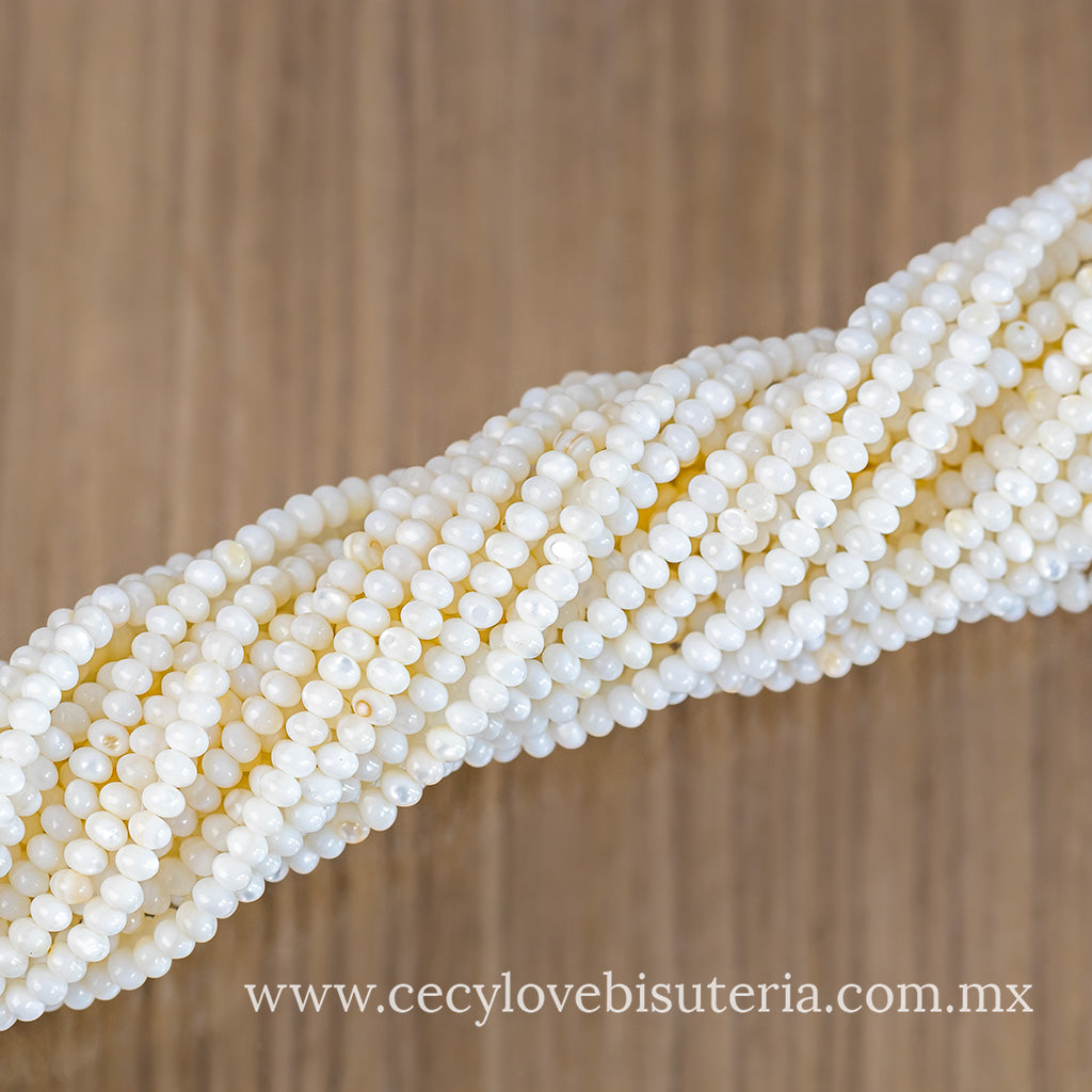 Dona Madre Perla Beige 4 mm