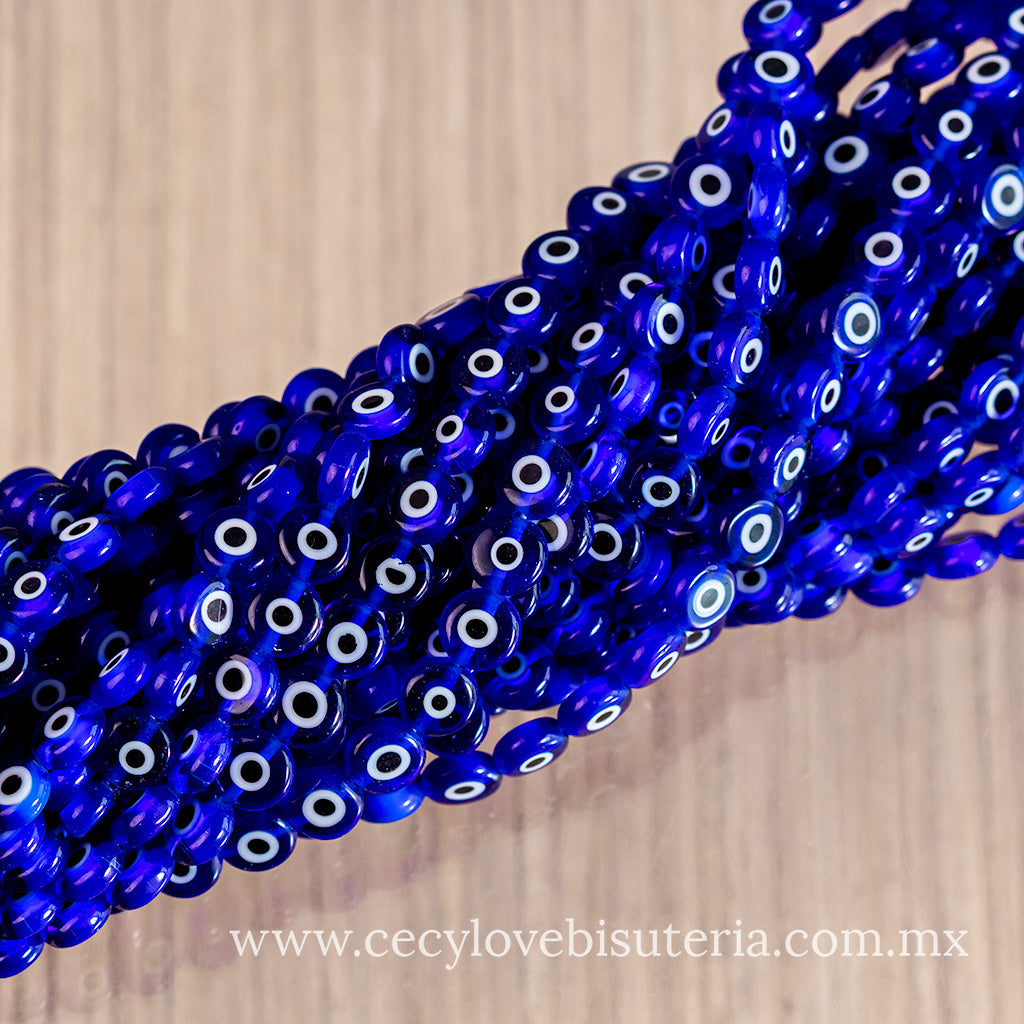 Murano Luneta Ojo Turco Azul 8 mm