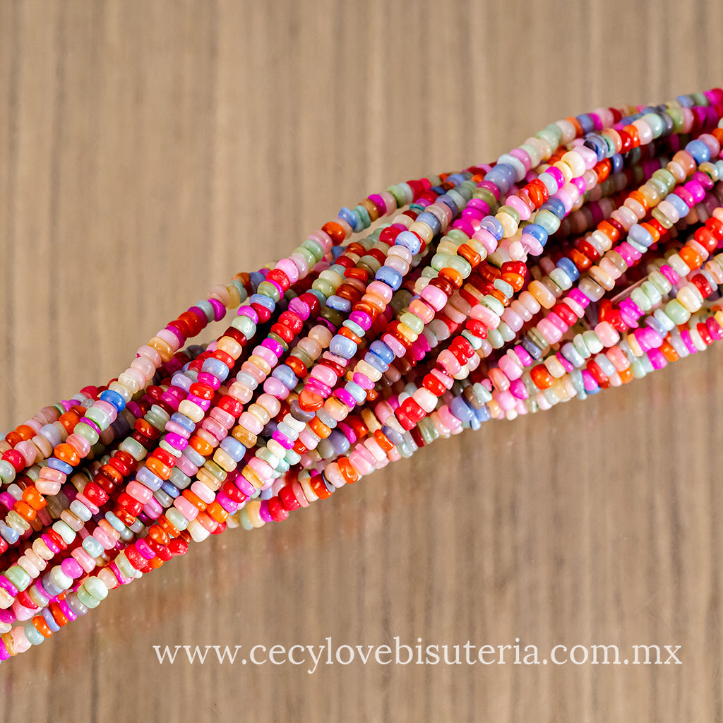 Dona Madre Perla Colores Rosas 3 mm