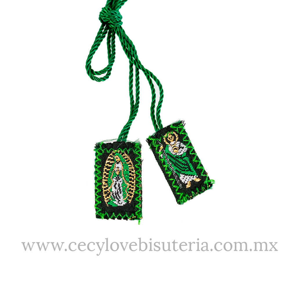 Escapulario Mini San Judas Tadeo / Virgen de Guadalupe