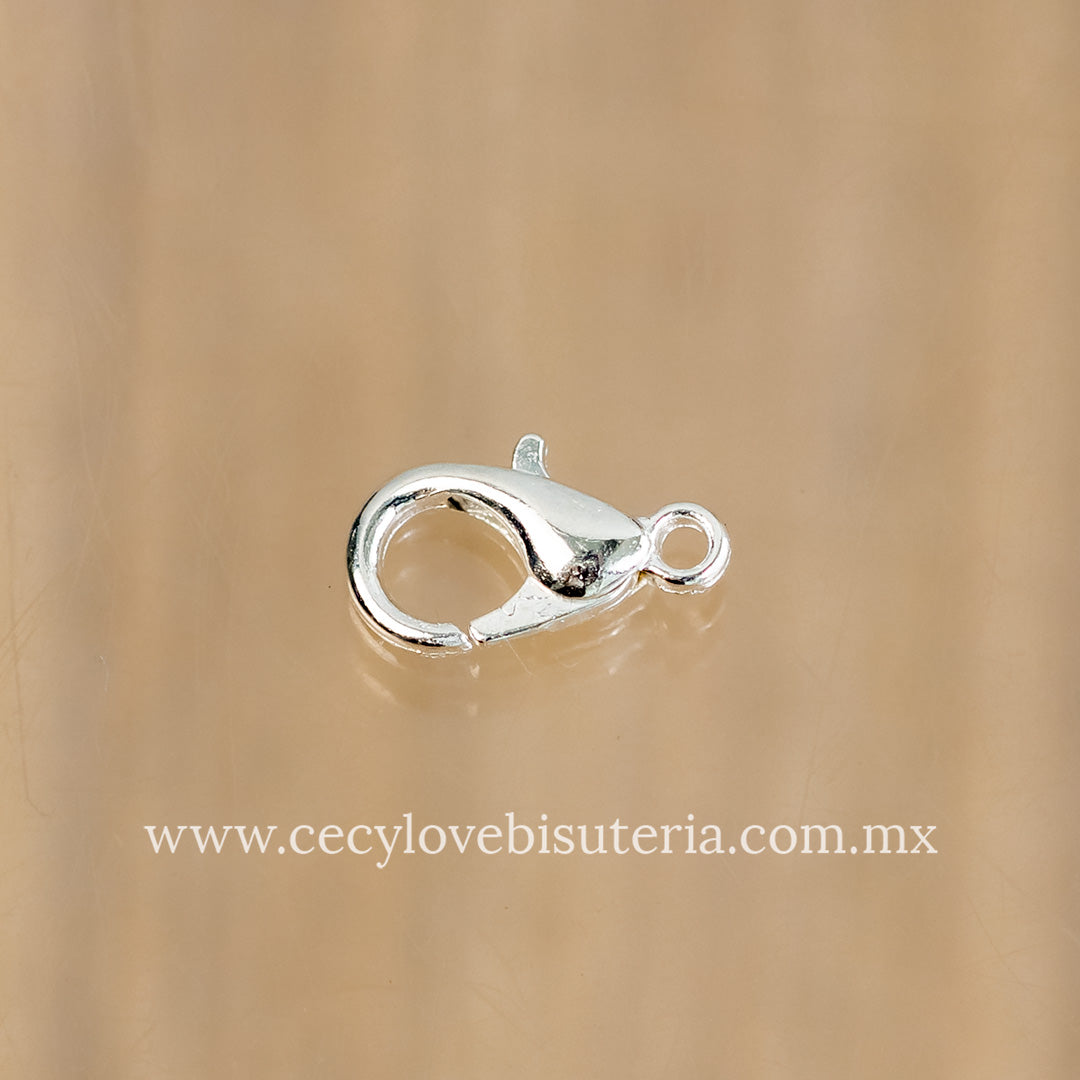 Broche Perico Plateado Chico