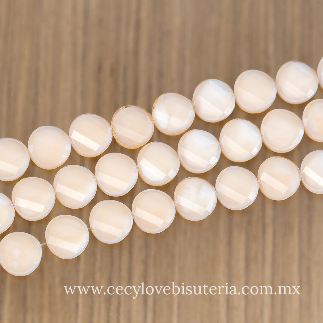 Cristal Luneta Facetada Nude