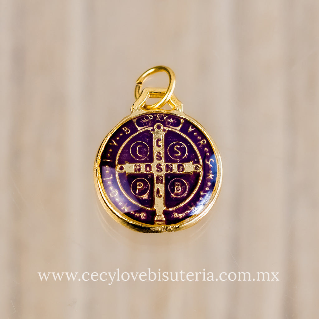 Medalla Mini San Benito Morado