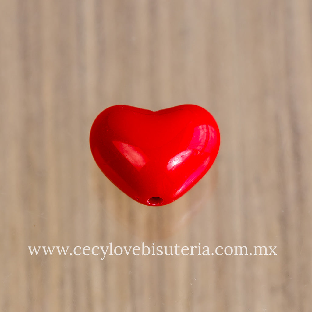 Corazón de Acrílico Rojo