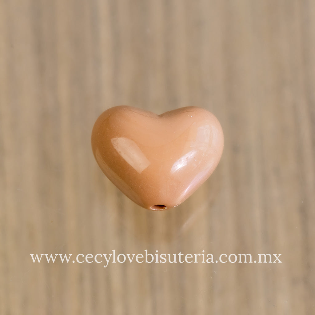 Corazón de Acrílico Capuccino