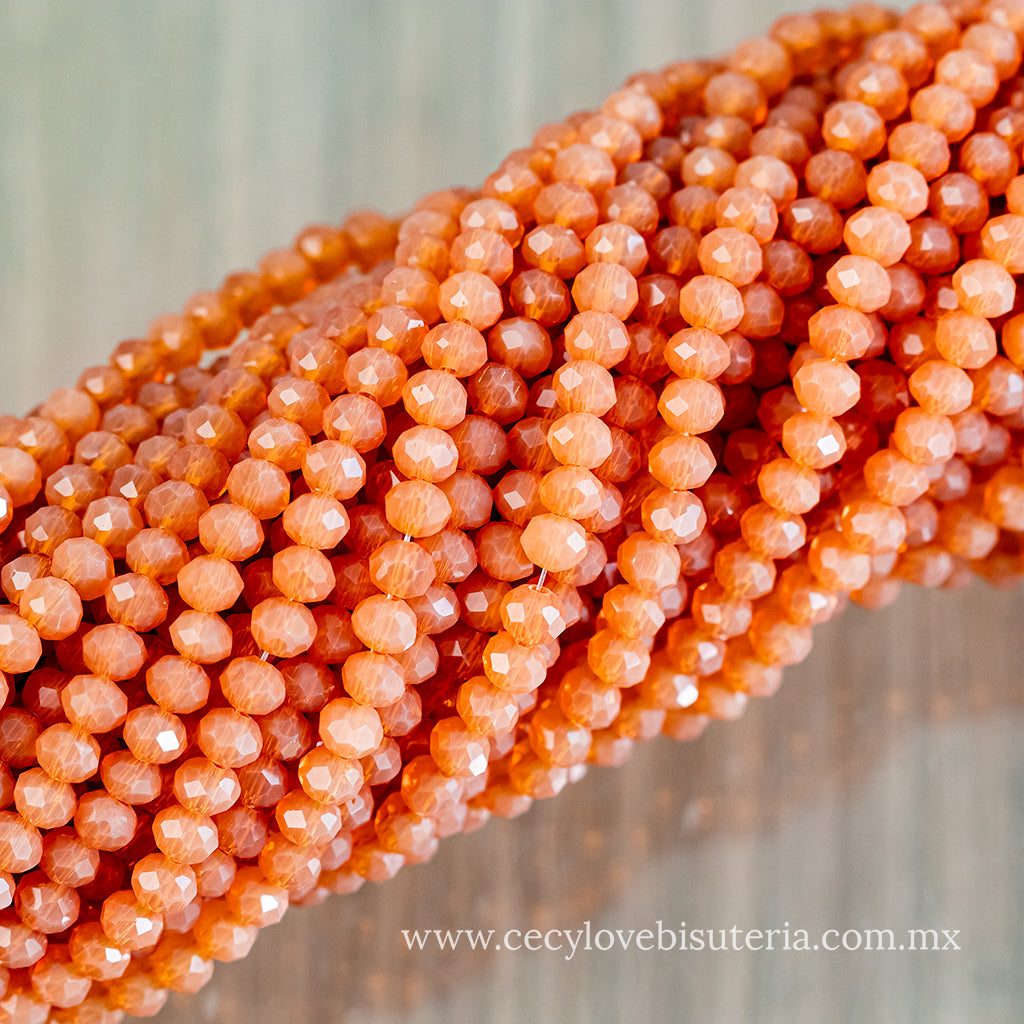 Cristal Rondel Pumkin 4 mm