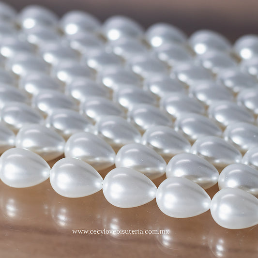 Gota Madre Perla Blanco 16 mm
