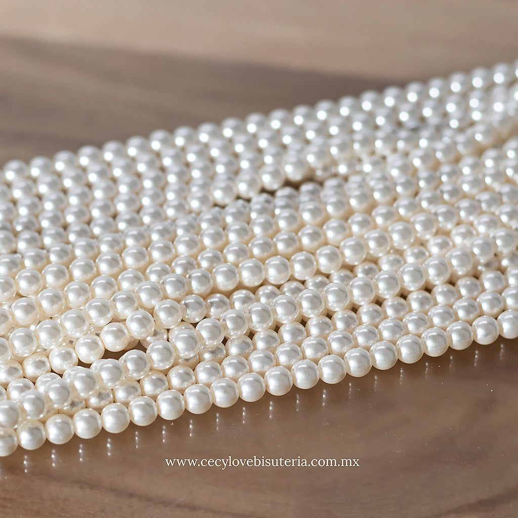 Madre Perla Beige 6 mm