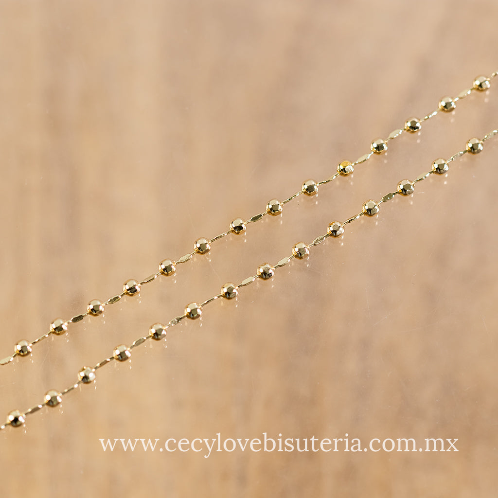 Cadena Armada Balines Diamantados