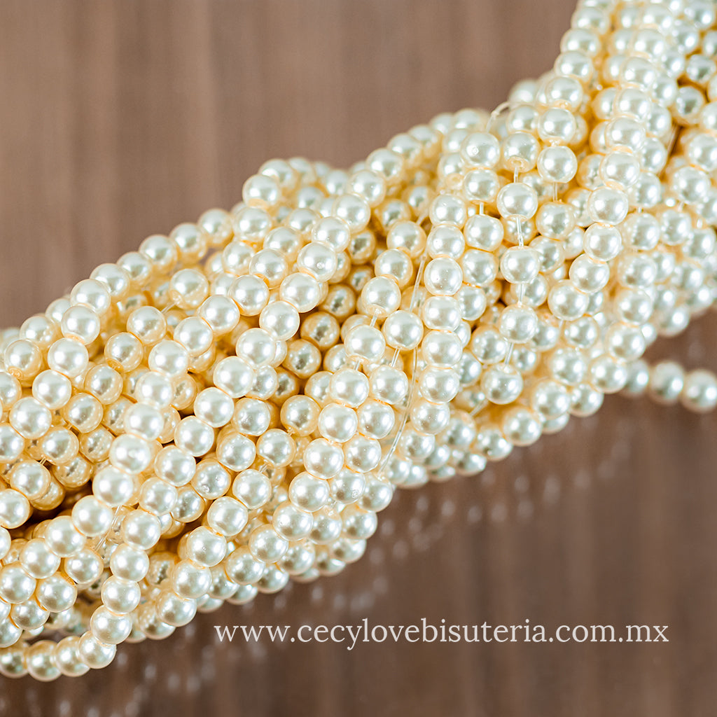 Perla Cristal Beige 4 mm