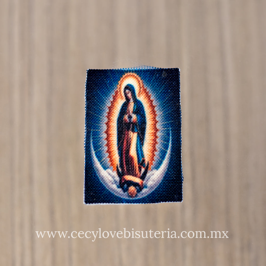 Imagen Para Bordar Virgen de Guadalupe Fondo Azul