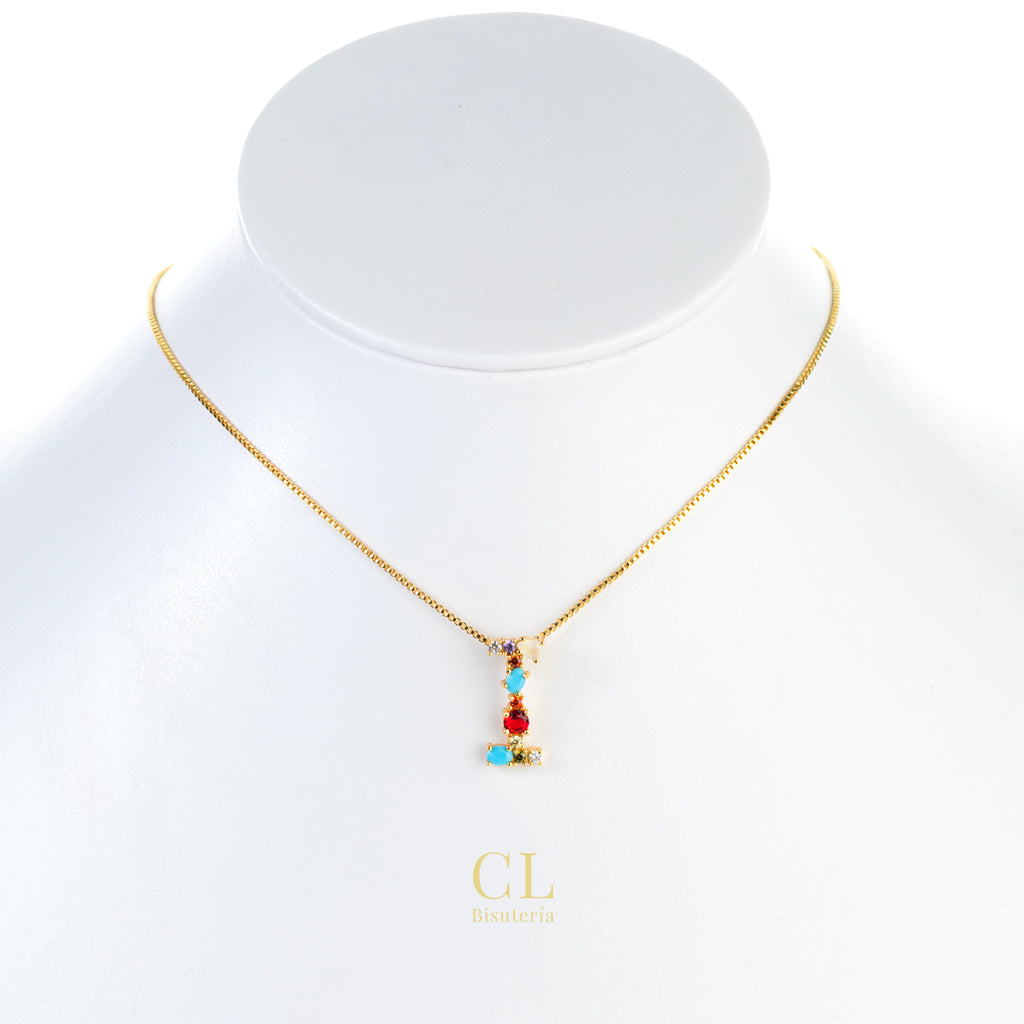 Collar Inicial Con Zirconias
