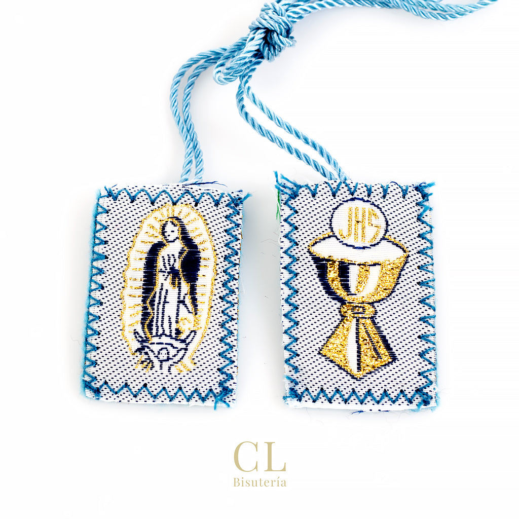 Escapulario Virgen de Guadalupe / Eucaristía JHS