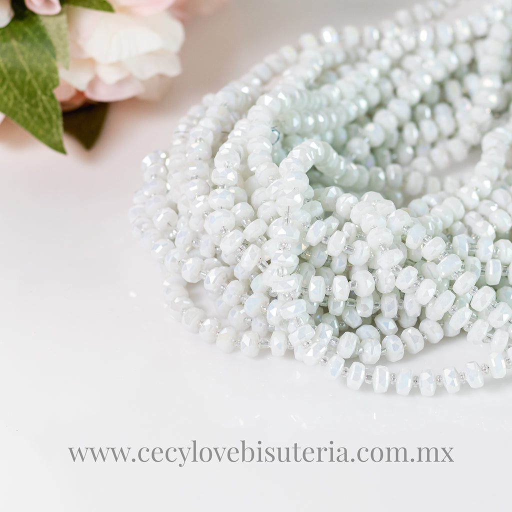 Cristal Dona Blanco 8 mm