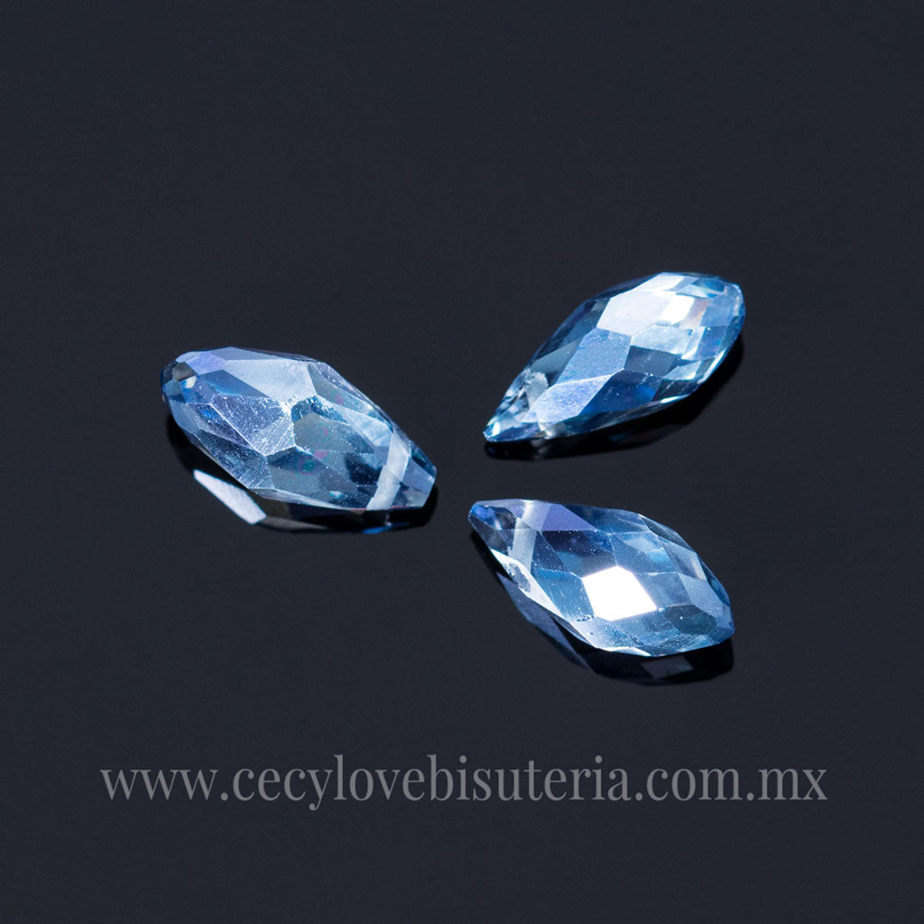 Gota Matizada Azul Transparente