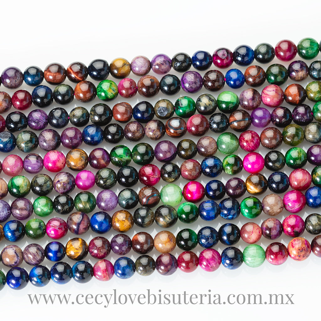 Ojo de Tigre Colores 6 mm