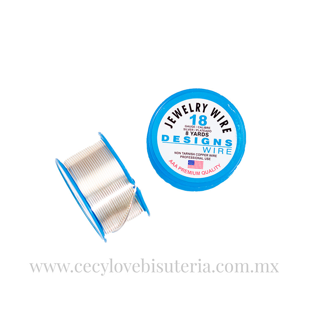 Alambre AAA Desings Wire No. 18 Plateado