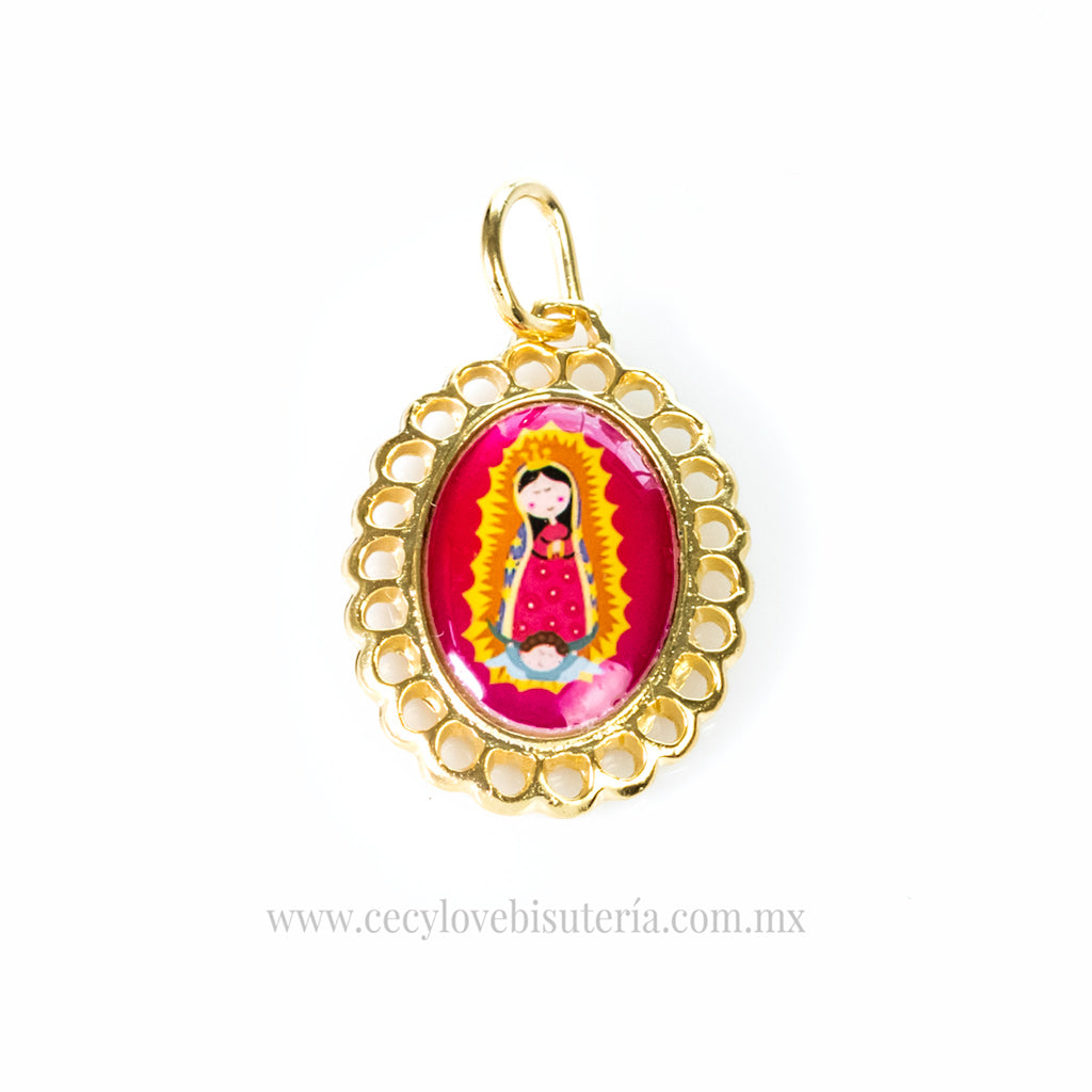 Medalla Mini Virgencita Caricatura