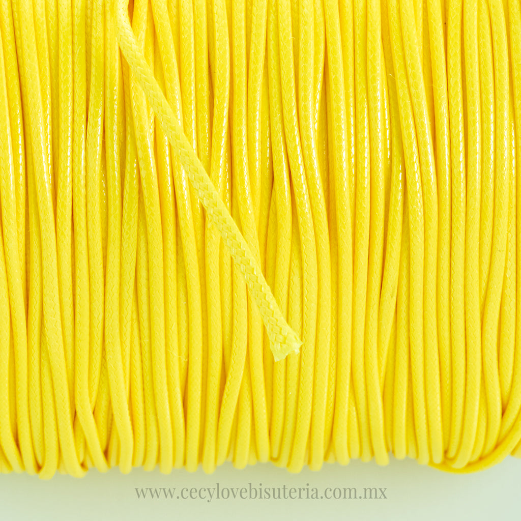 Cordon Encerado Amarillo 1.5 mm