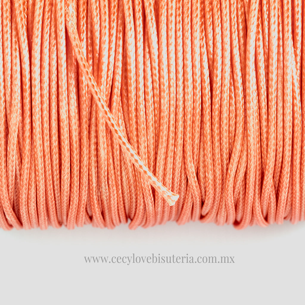Cordon Encerado Coral 1.5 mm