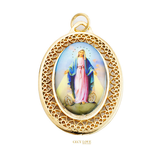 Medalla Ovalada Virgen Milagrosa
