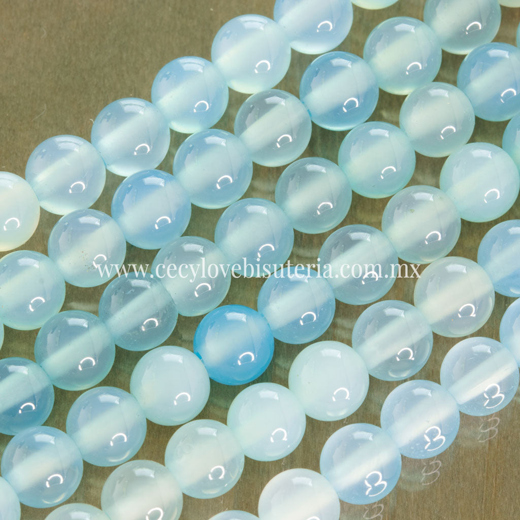 Ágata Lisa Celeste 6 mm