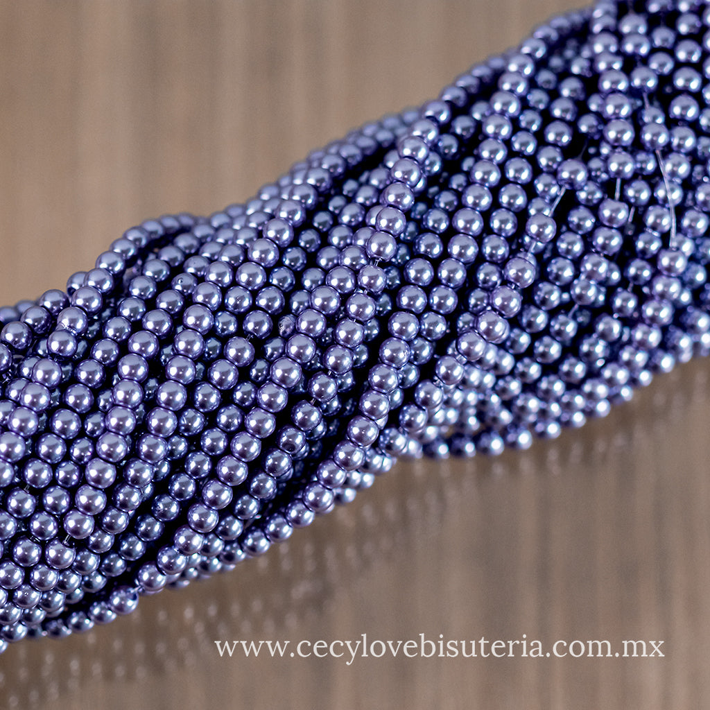 Perla Cristal Lavanda 4 mm