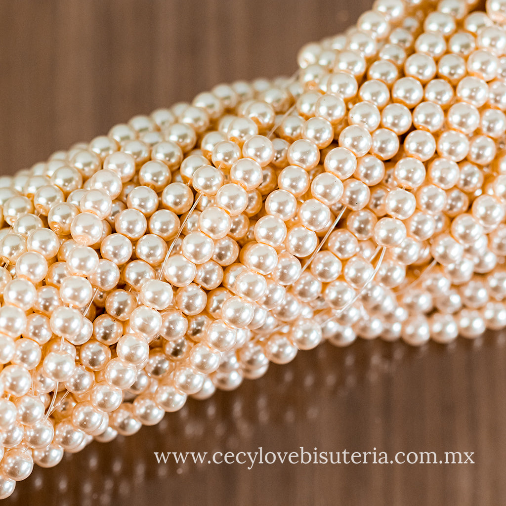 Perla Cristal Beige 6 mm