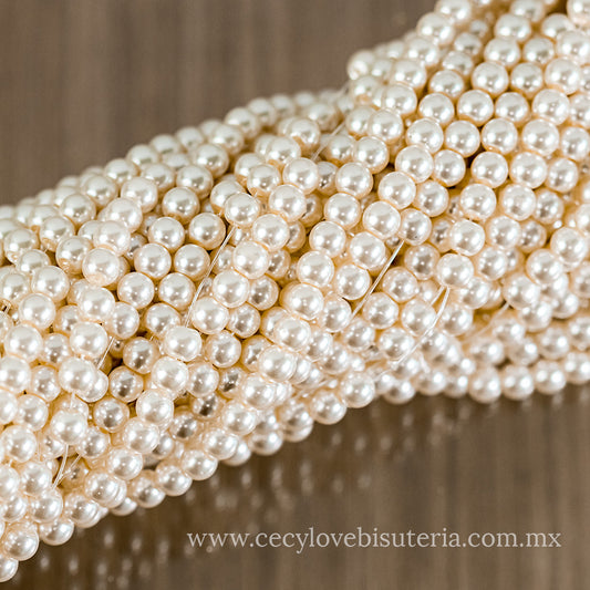 Perla Cristal Beige 6 mm